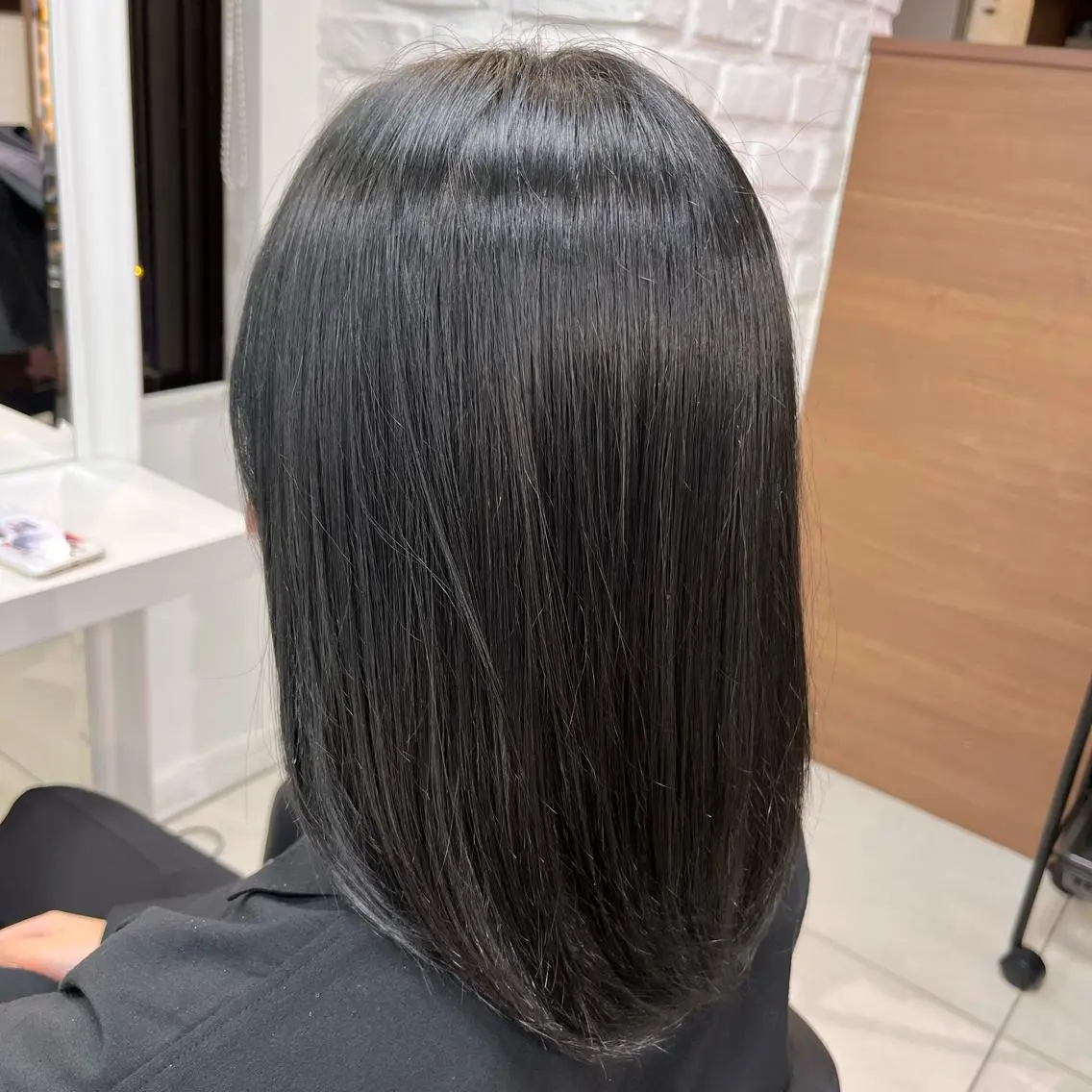 ミディアム カラー ブリーチ ブルーカラー ブルージュ 透明感カラー ブリーチなしカラー 【メンズ縮毛矯正/ Ryoka】のヘアスタイル