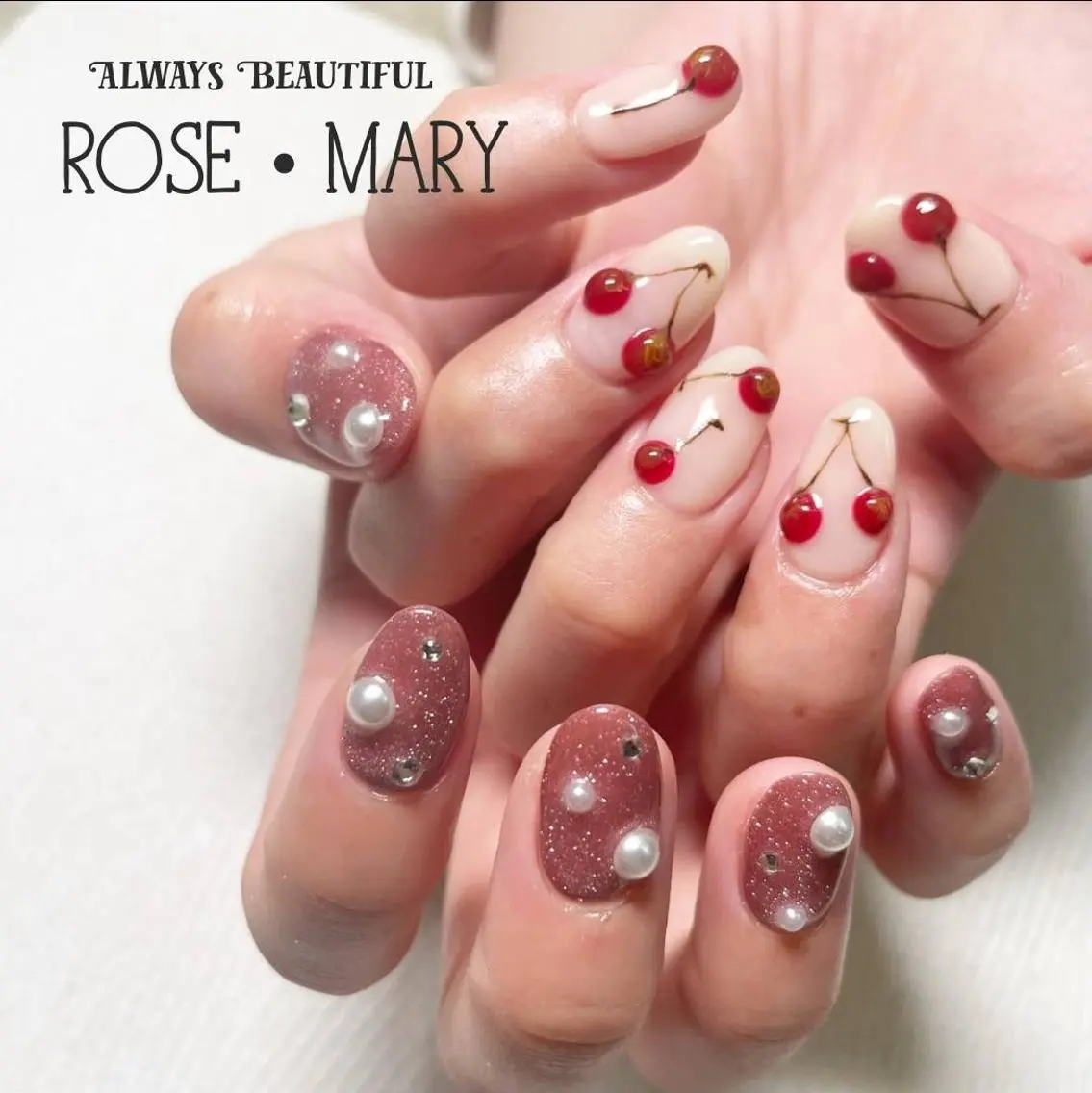 ネイル ハンドネイル ROSE・ MARY 鈴木のネイルデザイン