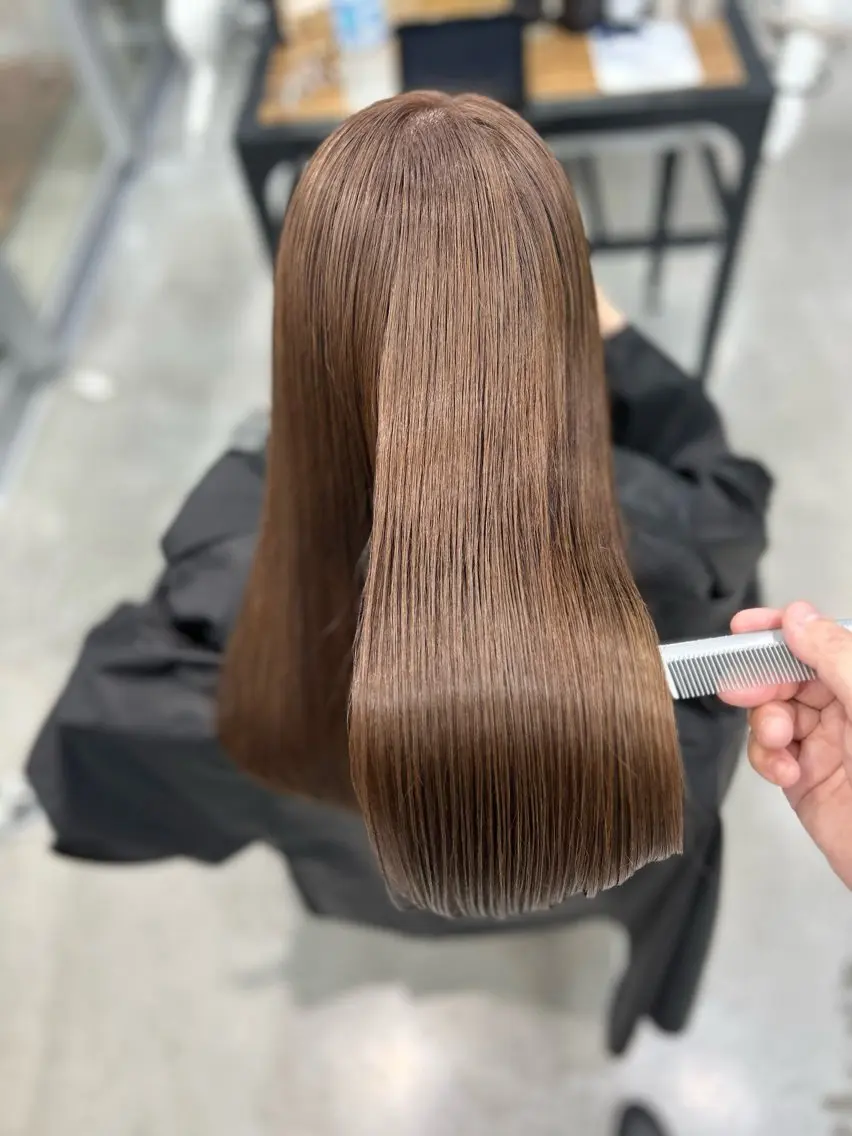 ロング カラー パーマ VIM hairおもろまち店のヘアスタイル