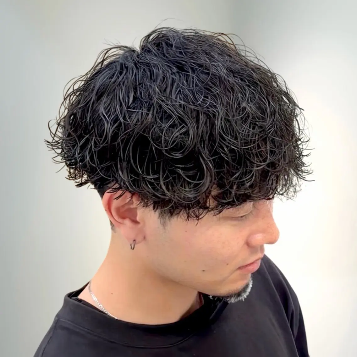 パーマ メンズ メンズパーマ 波巻きパーマ カット パーマ メンズパーマ/新宿/ サイカショウイチのヘアスタイル