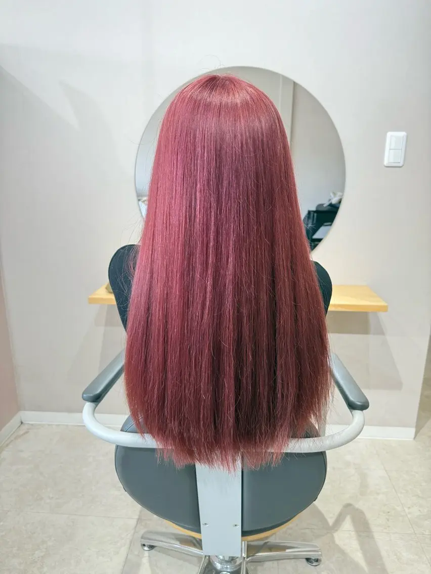 ロング カラー 透明感カラー🫧 🍒久留米美容室のヘアスタイル