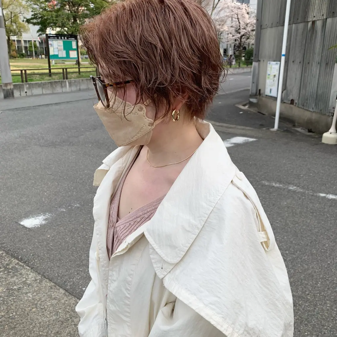 ショート パーマ カット パーマ 【ブリーチ髪質改善 パーマ】宮田浩章のヘアスタイル
