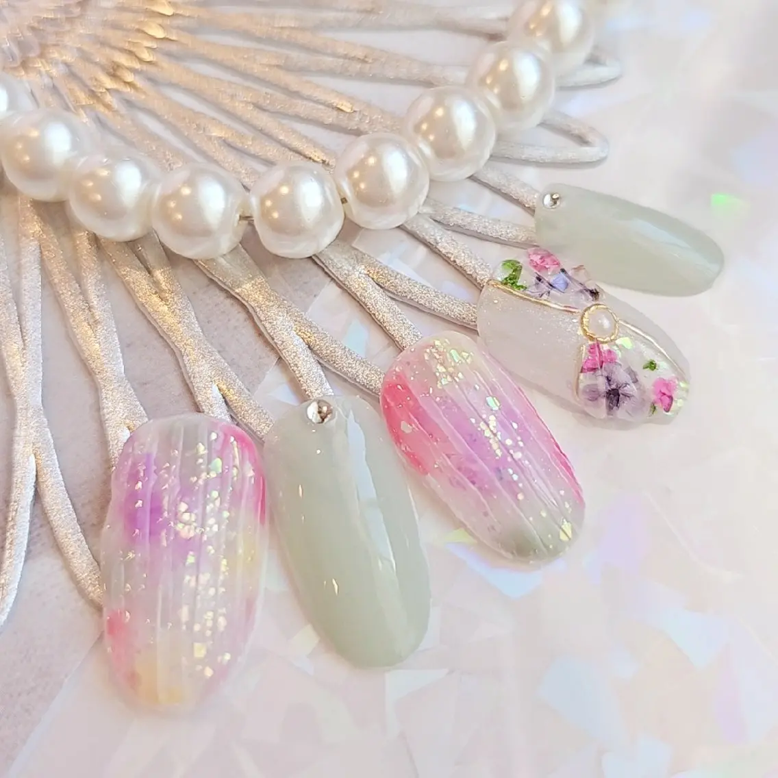 ネイル 手描きアート&推し活 🌟Wisteriaのネイルデザイン