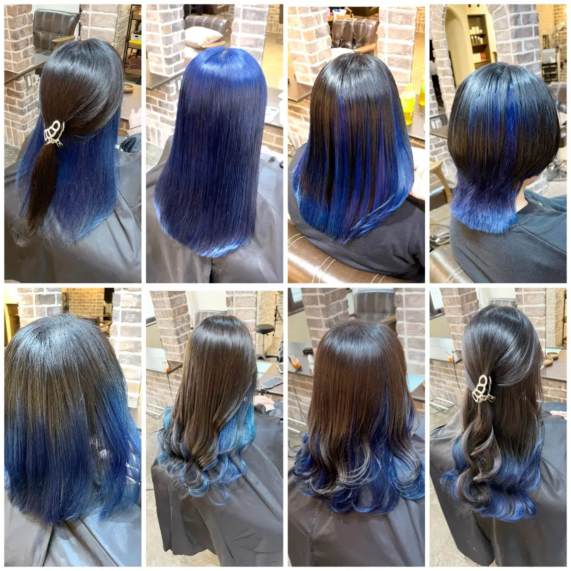 カラー ブリーチ ブルーカラー カット ヘアカラー トリートメント 艶カラー/インナー /グラデ/大西小百合のヘアスタイル