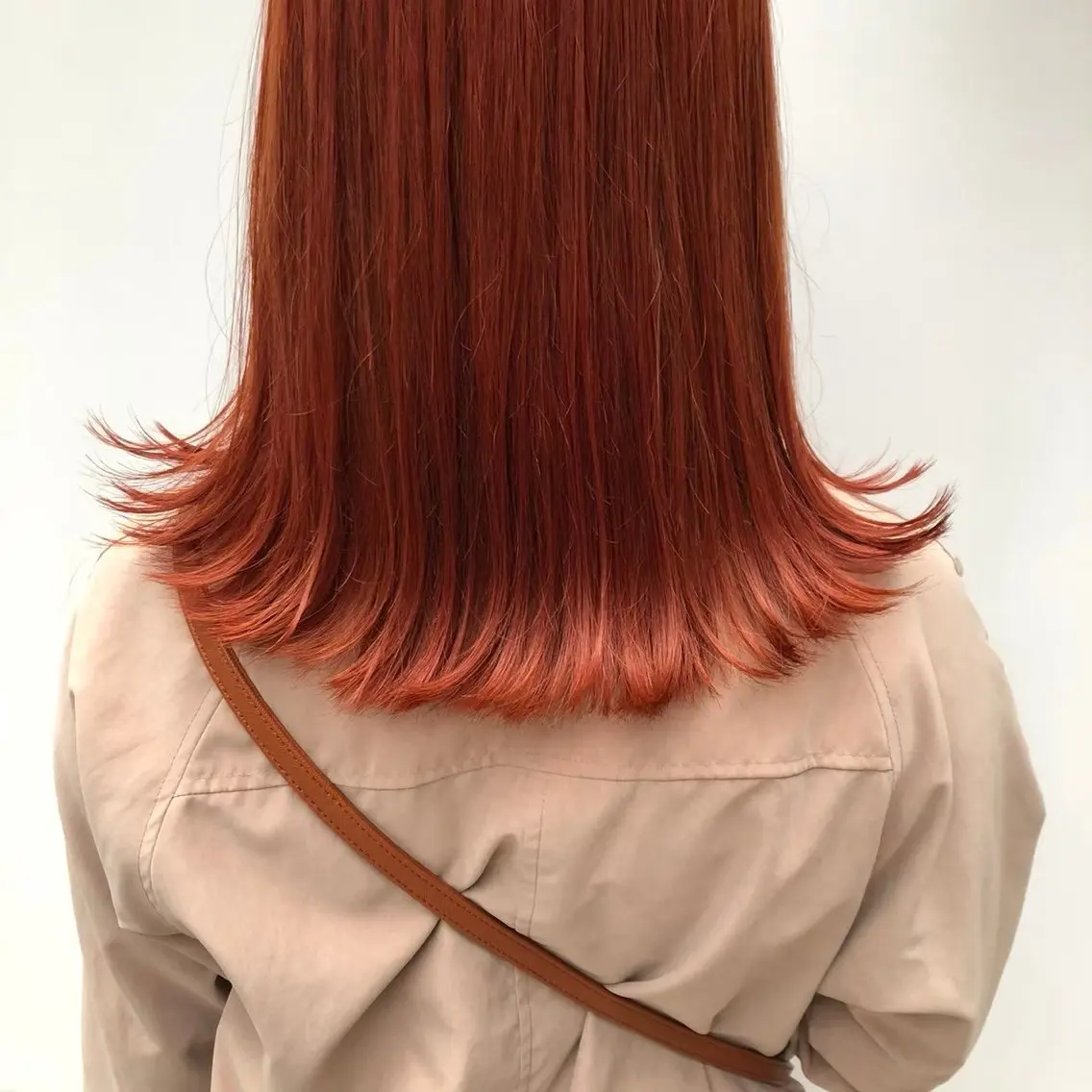 カラー ブリーチ 透明感カラー ネイビーカラー オレンジ ピンクカラー ヘアカラー トリートメント 🍒似合わせ×ハイト ーン/ユリナ🍒のヘアスタイル