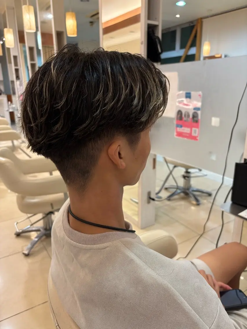 パーマ メンズ モデル募集✂️竹添 亜美のヘアスタイル
