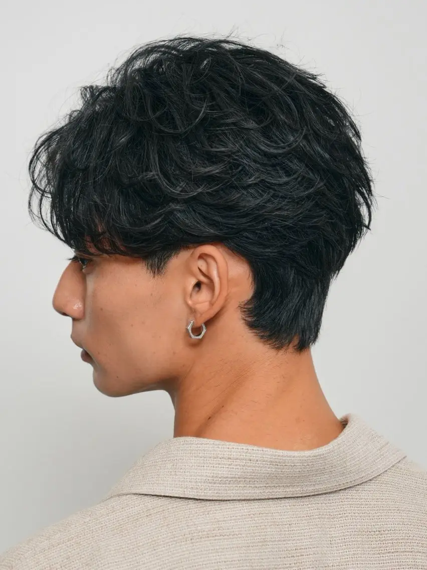 パーマ メンズ カット パーマ 髙村 心のヘアスタイル