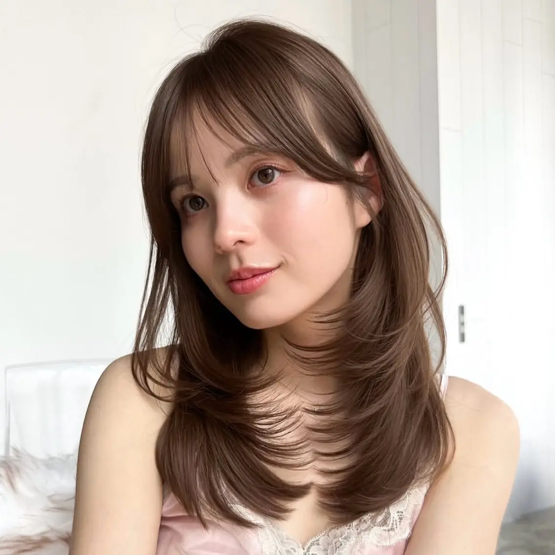 セミロング 池袋似合わせカット ✂️YUUKIのヘアスタイル