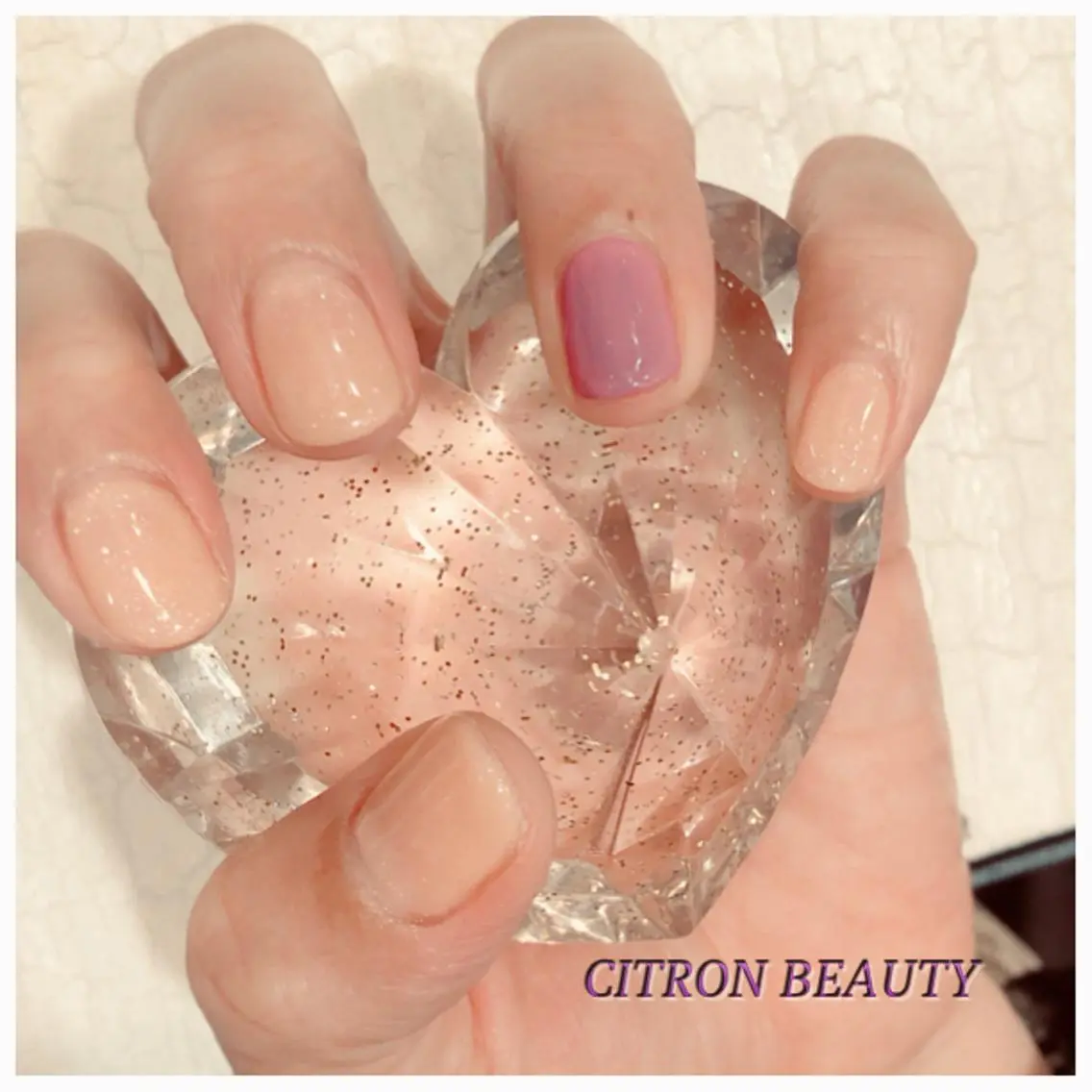 ネイル ワンカラーネイル シンプルネイル CITRON NAIL💅練習生のネイルデザイン
