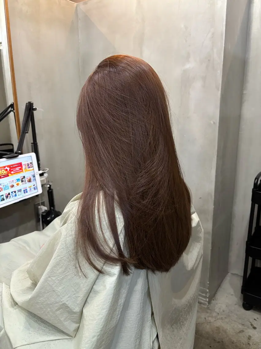 ロング カラー ブラウンカラー トリートメント ヘアカラー 中園康 /カラー/ブリーチのヘアスタイル