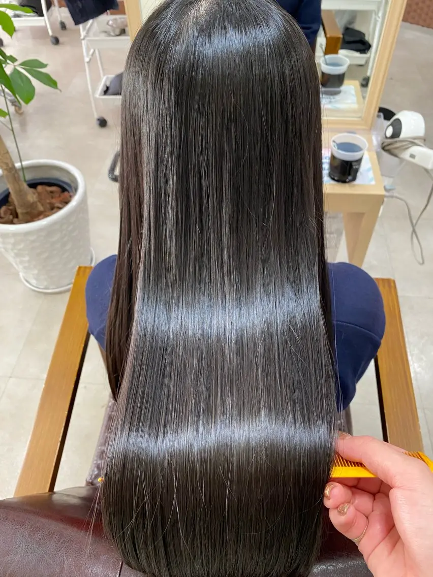 ロング 縮毛矯正 トリートメント 🎀髪質改善🎀 Olive南森町のヘアスタイル