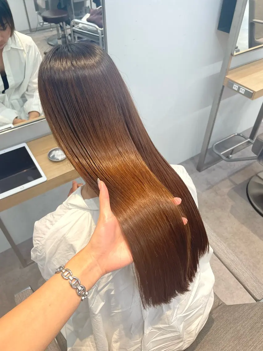 ロング カット 縮毛矯正 髪質改善／艶髪 ❥❥Natsukiのヘアスタイル