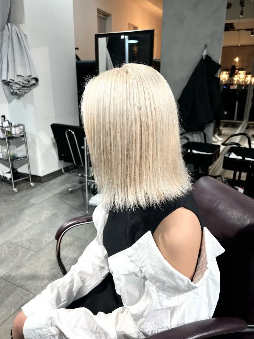 ミディアム カラー ヘアアレンジ ヘアカラー トリートメント ヘアセット 🌈インナーカラー ‘ショウマ’🌈のヘアスタイル