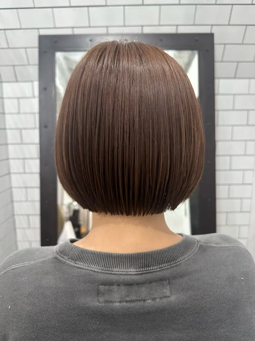 ショート カット 縮毛矯正 トリートメント 妙見 知洋のヘアスタイル