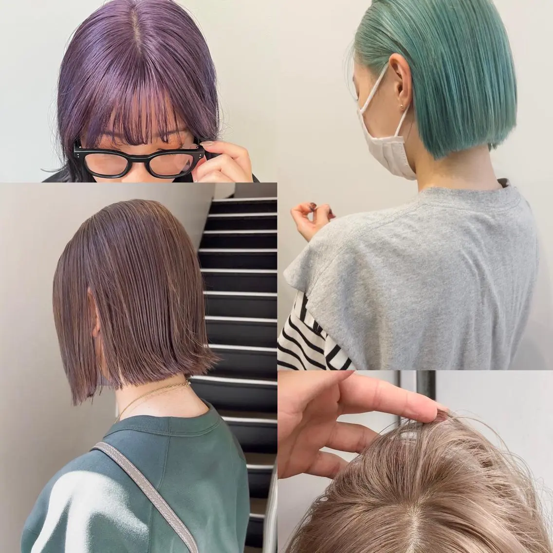 ケアブリーチWカラー⚡️＋シャンプーブロー＋髪質改善トリートメント🌿（地肌も染みないダメージレスカラー🌿）の写真