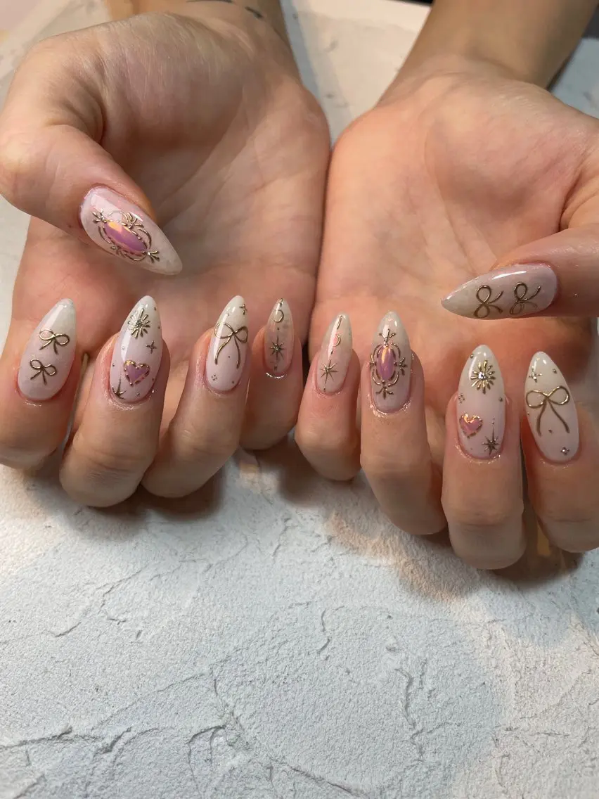 ネイル 長さ出し ハンドネイル Nail salon Euphoriaのネイルデザイン