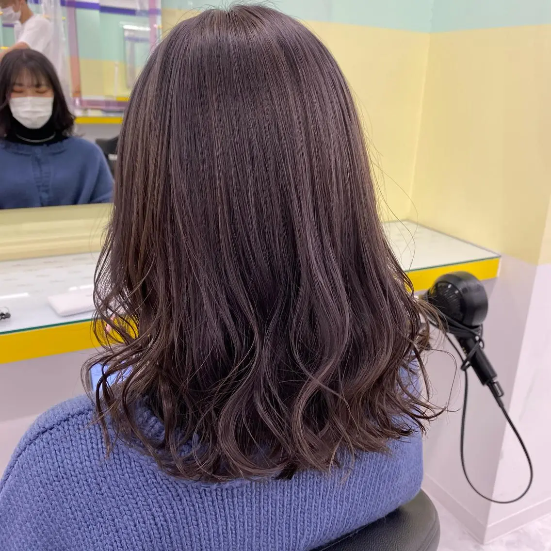 ミディアム カラー ヘアアレンジ カット ヘアカラー mai🍑暖色カラー /レイヤー💖のヘアスタイル