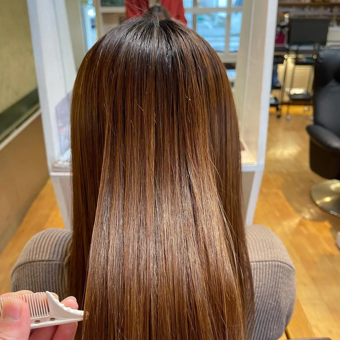 ロング 縮毛矯正 トリートメント 梶谷 和希のヘアスタイル