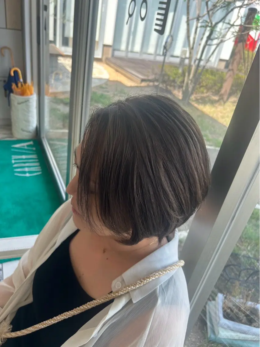 ショート くびれヘア ショートヘア 米谷 理玖のヘアスタイル