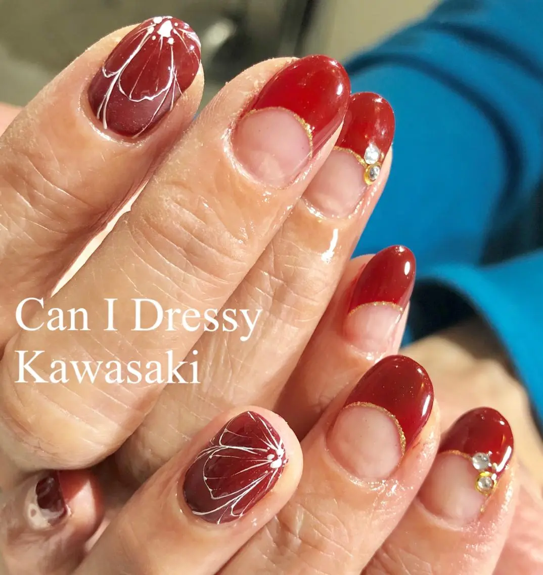 ネイル フラワーネイル マットネイル ハンドネイル Can I 川崎店 三島 久美子のネイルデザイン