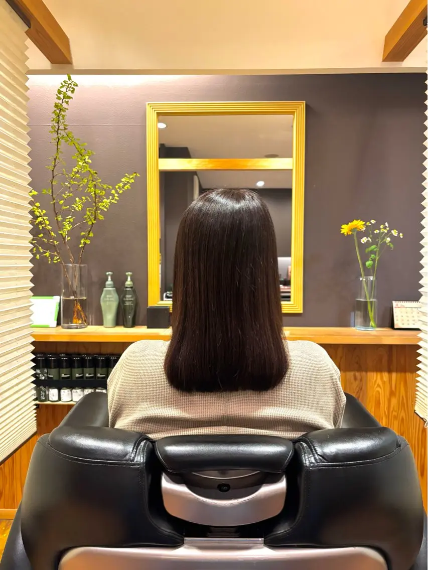 ロング メンズ✂️レディス 岩井勇磨のヘアスタイル