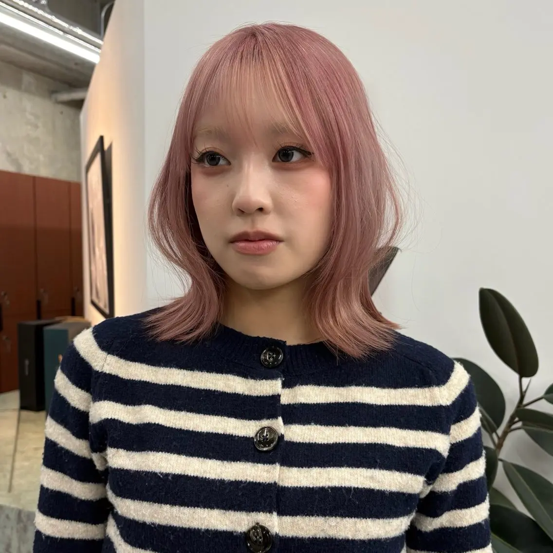 ミディアム カラー ヘアカラー MAO /透明感カラー/ボブのヘアスタイル
