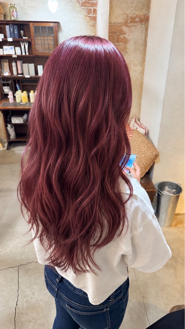 セミロング カラー ラベンダーカラー ピンクカラー ピンクラベンダー ヘアカラー トリートメント 菰田 愛輝のヘアスタイル
