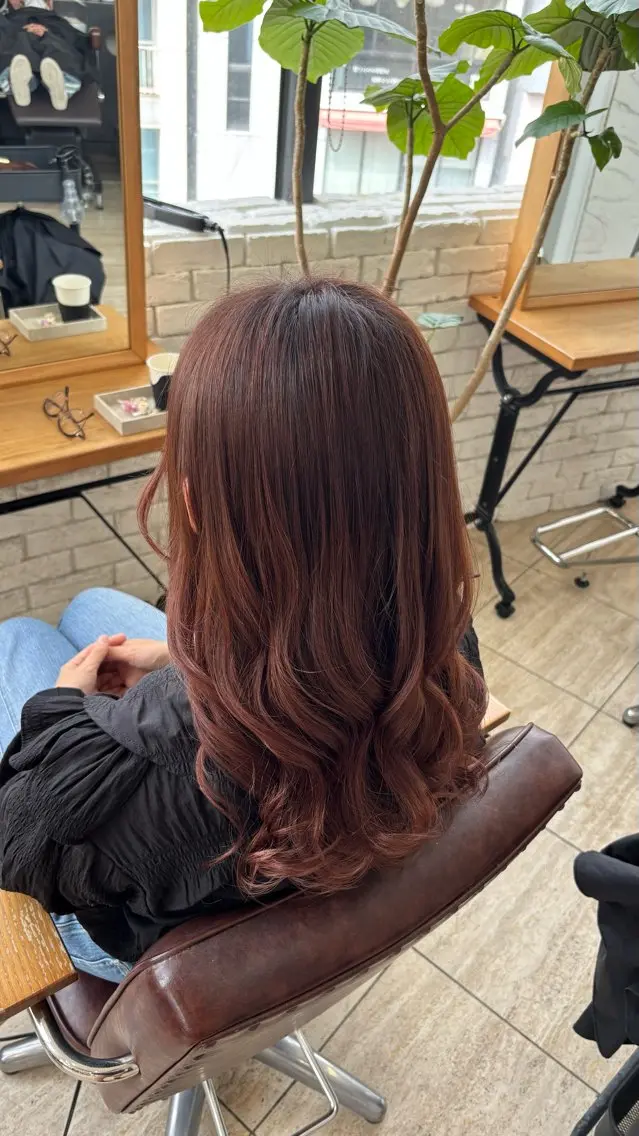 セミロング オレンジブラウン belle / REIA🎀🩶のヘアスタイル
