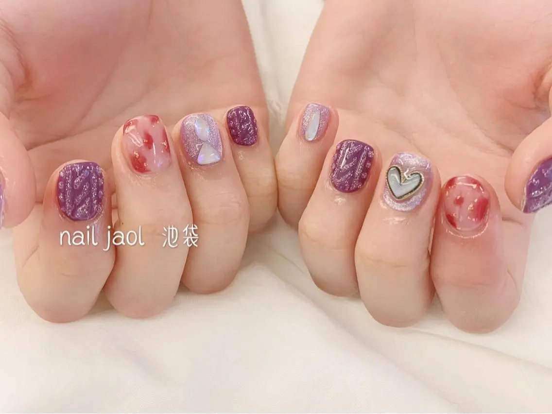 ショート ハンドネイル ネイルJaol 池袋のネイルデザイン