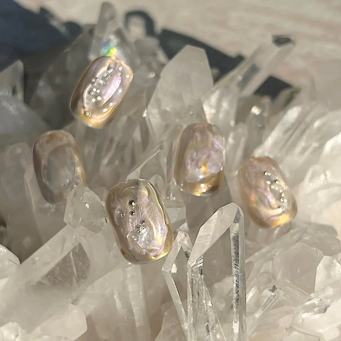 ネイル マグネットネイル ニュアンスネイル ショートネイル gemickle nailのネイルデザイン