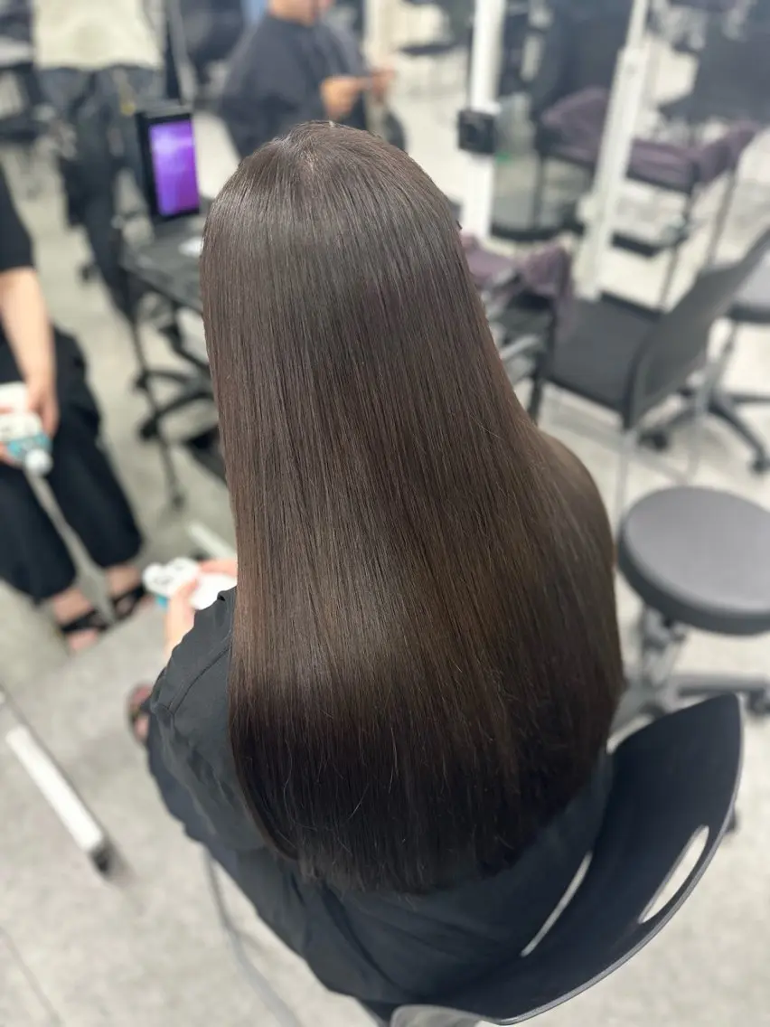 ロング カット ヘアカラー トリートメント 大人っぽ中韓レディ ヘア🤍MAOのヘアスタイル
