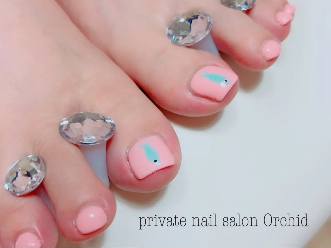 ネイル フットネイル nail salon Orchidのネイルデザイン