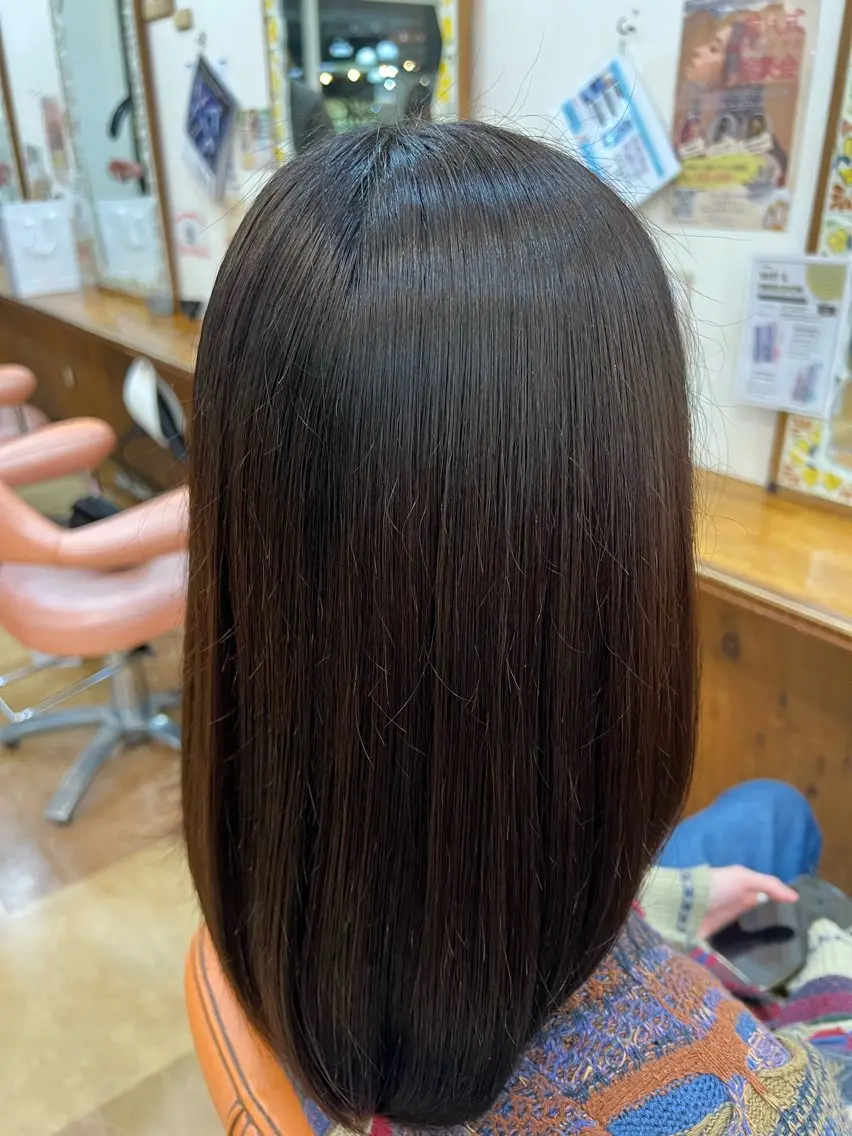 セミロング 縮毛矯正 カットモデル募集中 大塚春翔のヘアスタイル