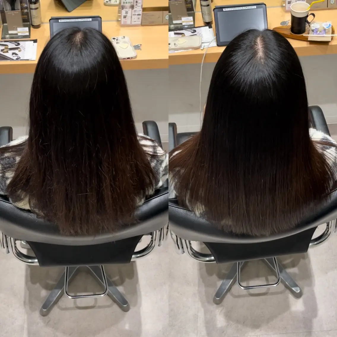 セミロング 髪質改善 トリートメント 髪質改善ヘアケア 艶髪特化/上田のヘアスタイル