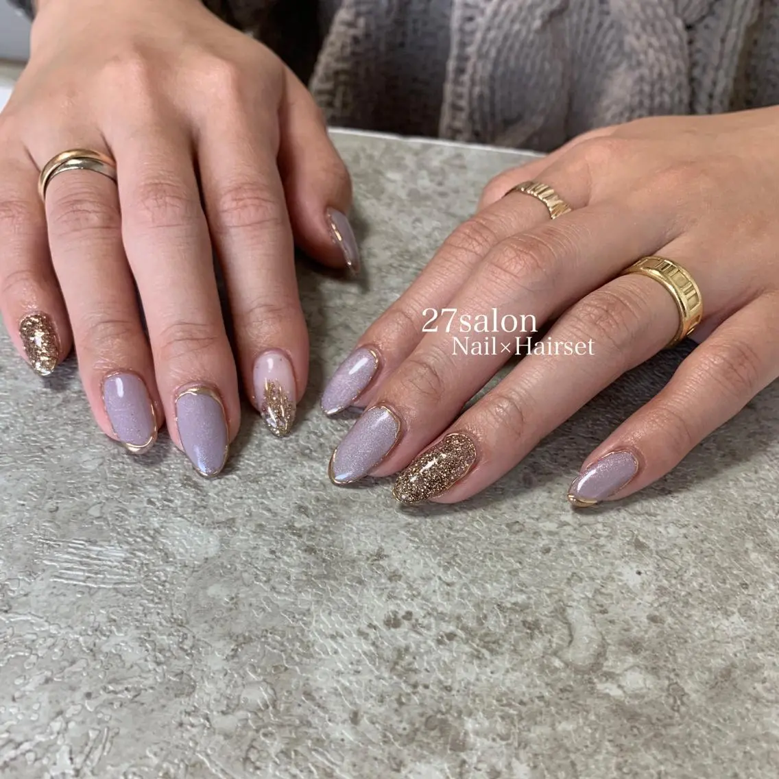 ネイル マグネットネイル 27salon yuinaのネイルデザイン