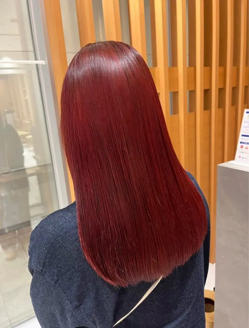 セミロング カラー カット ヘアカラー 酸性ストレート🫧 パーマ💫／ヒロトのヘアスタイル