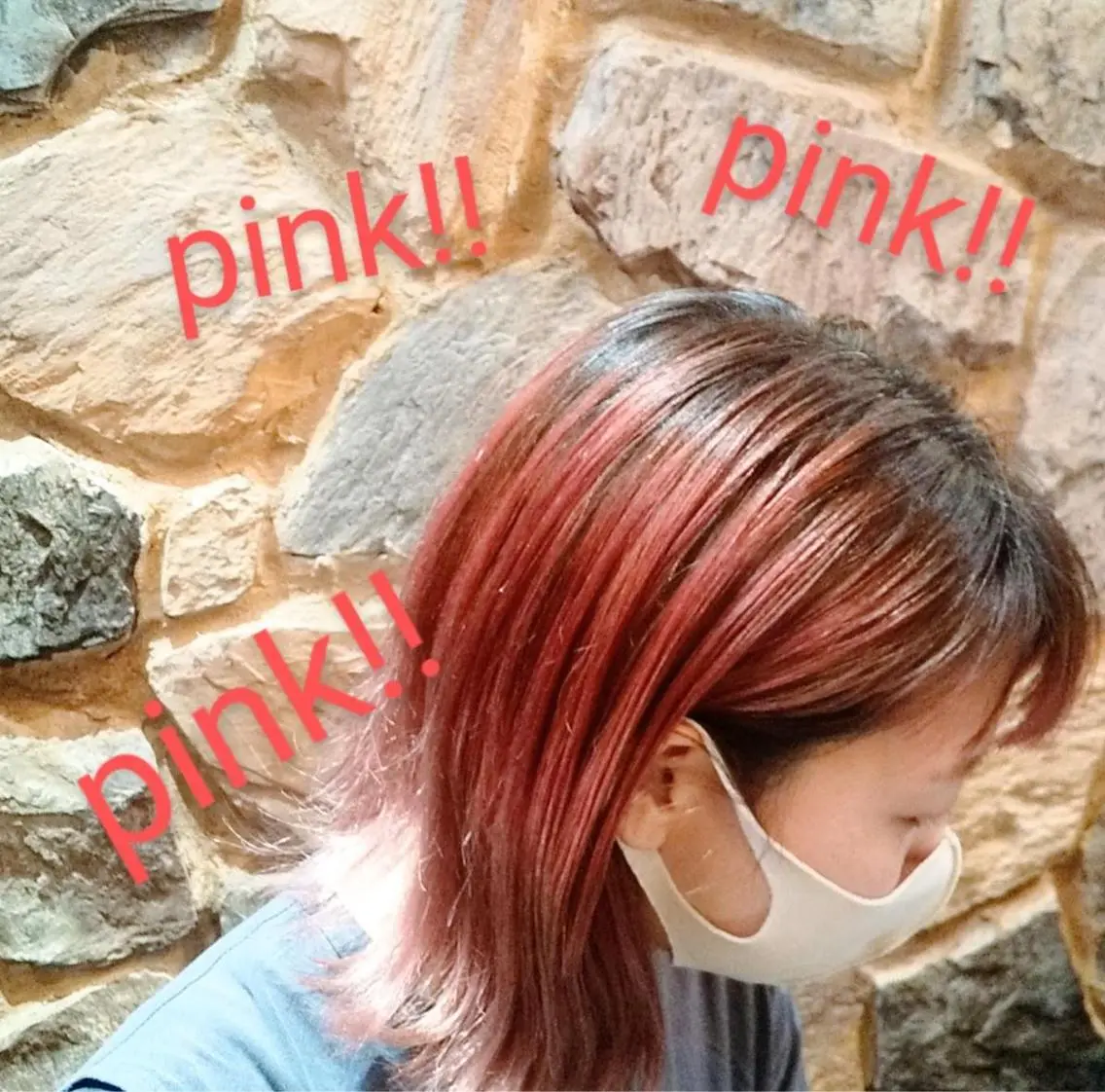 ミディアム カラー ブリーチ ピンクカラー カット ヘアカラー メンズ大歓迎‼︎ ✨seigo✨のヘアスタイル