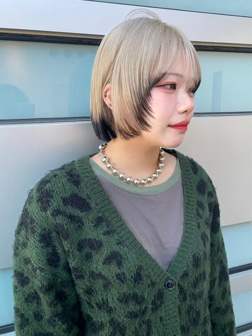 ショート カラー ボブ カット ヘアカラー トリートメント mai / linoah˚✧のヘアスタイル