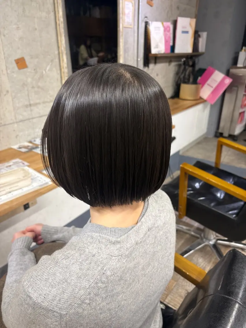 ショート 切りっぱなしボブ ボブ 大日向 彩音🫧🎀のヘアスタイル