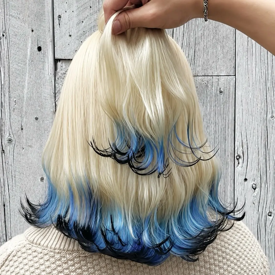 セミロング カラー カット ヘアカラー トリートメント ヘッドスパ 女性支持率No.1ハ イトーン特化神田真志のヘアスタイル
