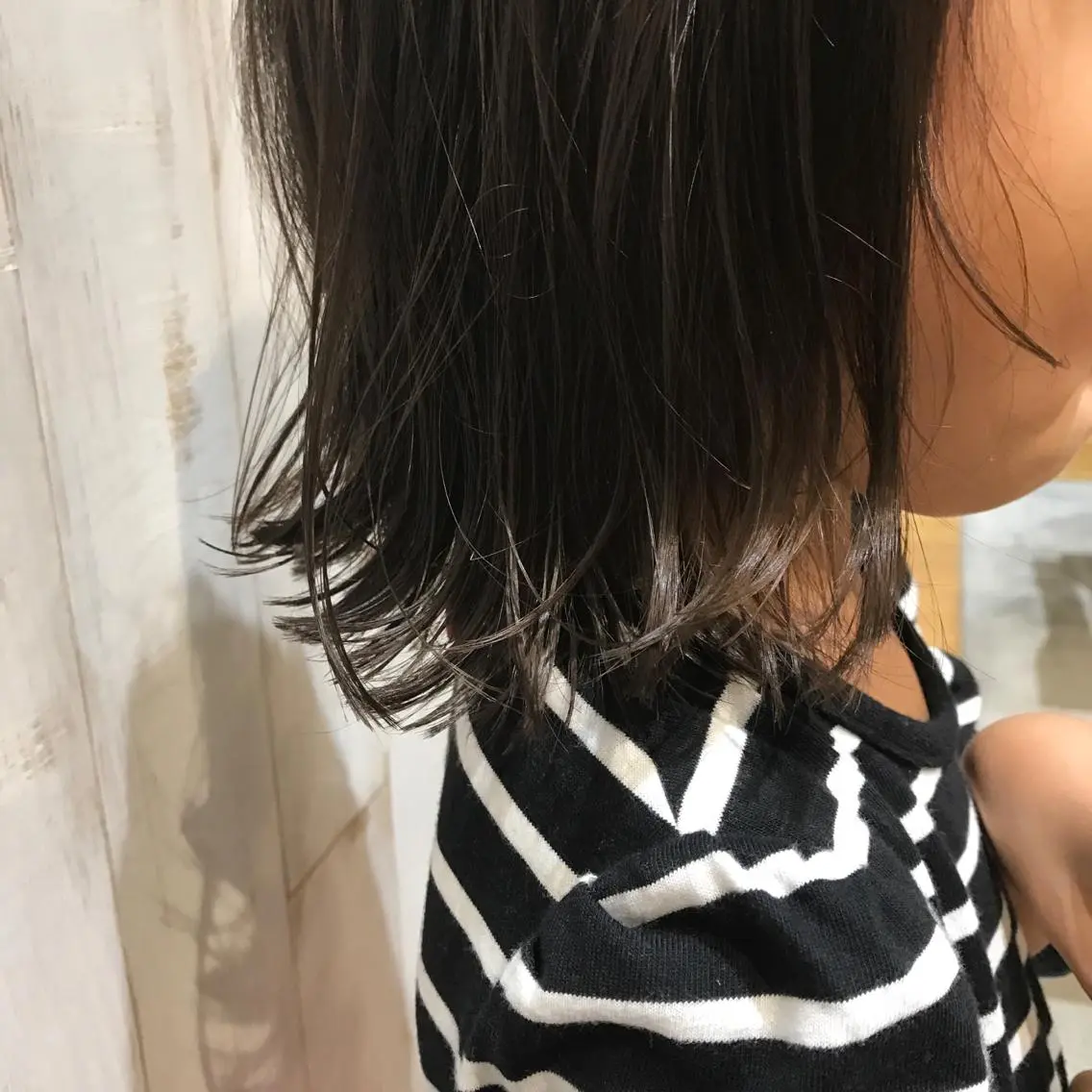 ミディアム キッズ ボブ 外ハネヘア 庄司 美佑樹のヘアスタイル