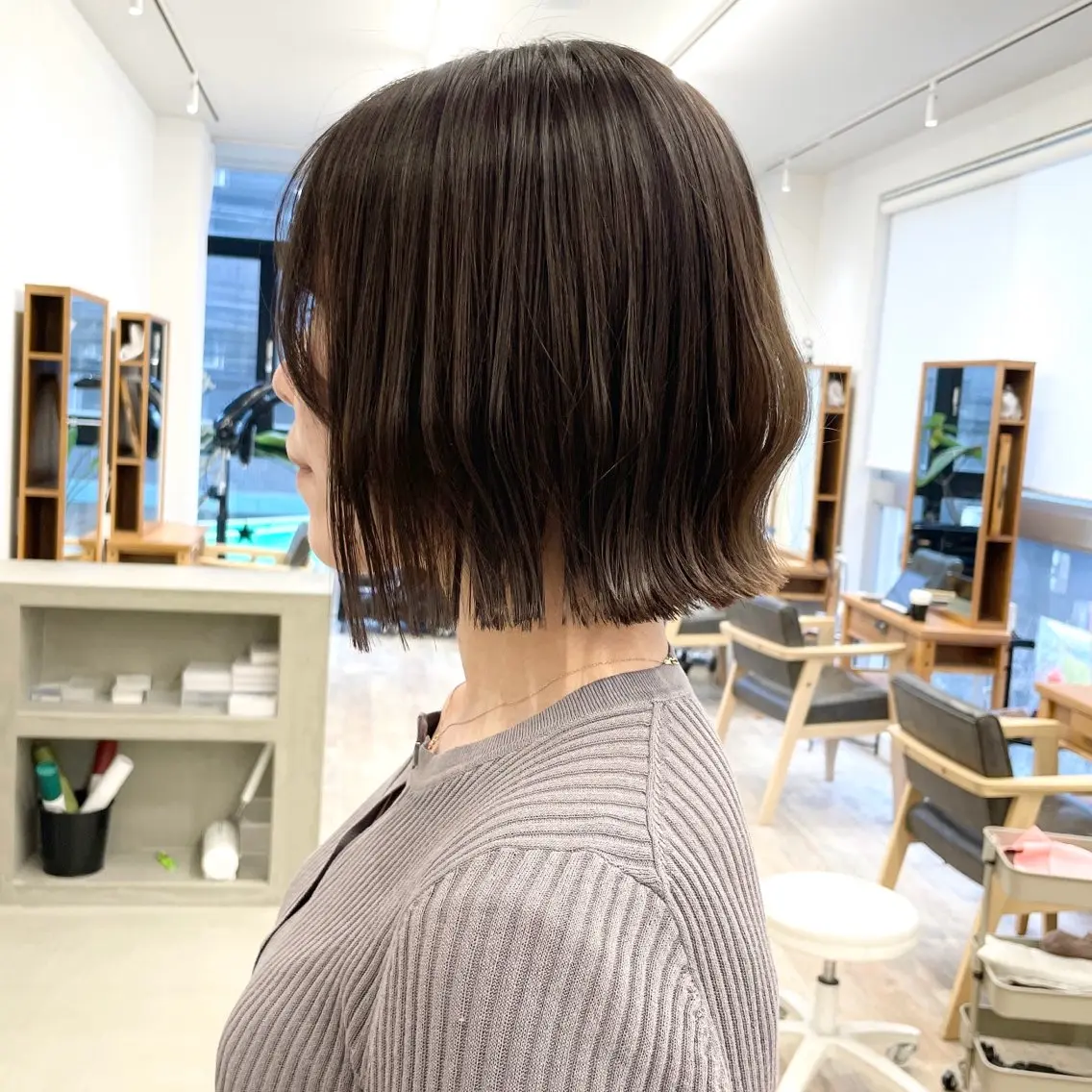 ショート カラー カット ヘアカラー トリートメント 艶髪/髪質改善 ナカムラのヘアスタイル
