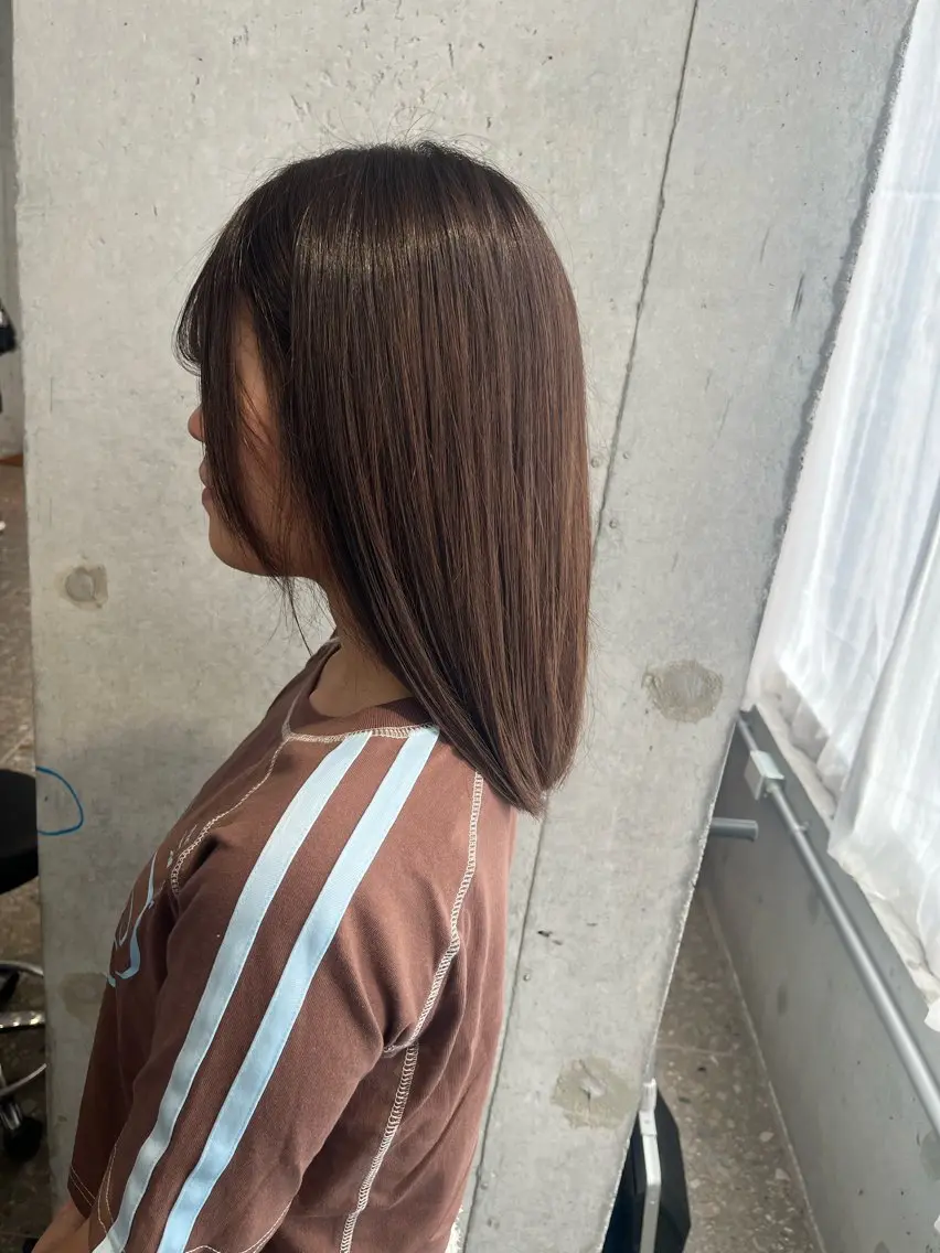 カラー ブラウンカラー 田﨑 礼恩のヘアスタイル