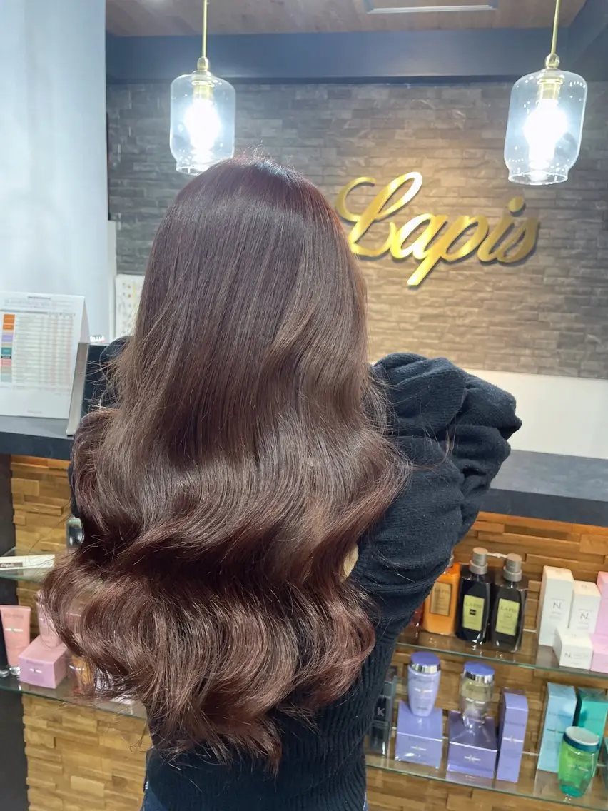 ロング RIEブリーチ& エクステ特化型のヘアスタイル