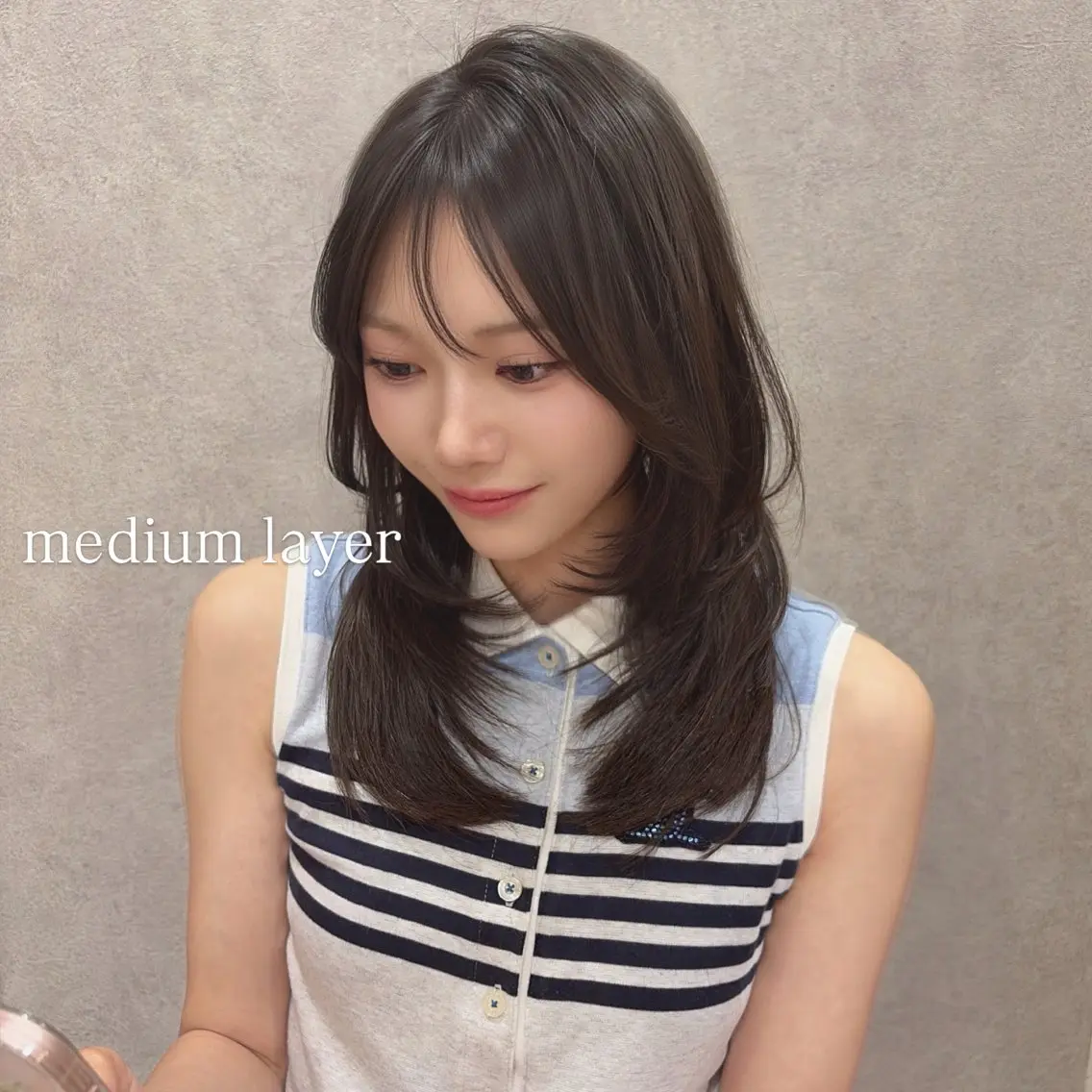 ミディアム レイヤーカット 🫧レイヤー特化🫧 艶カラー/NOA👑のヘアスタイル