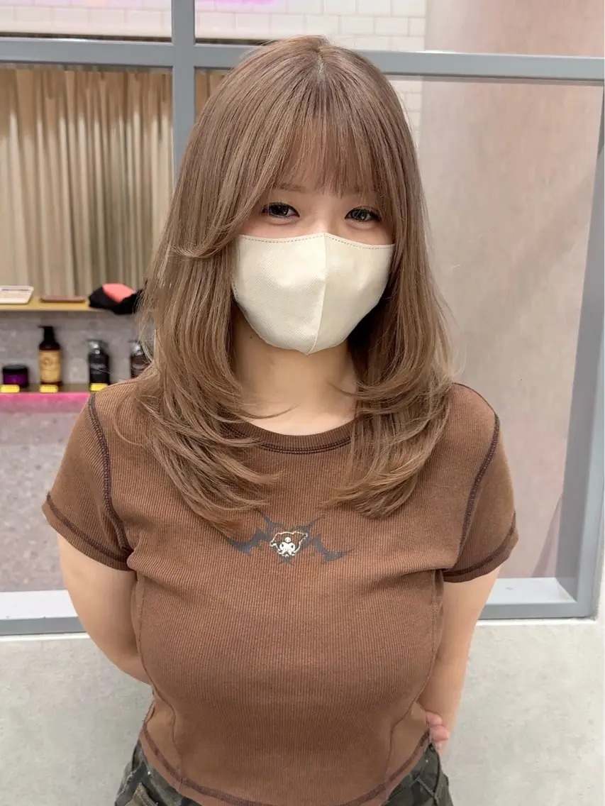 ミディアム ヘアカラー 💎kyohei／ 透明感カラー💎のヘアスタイル