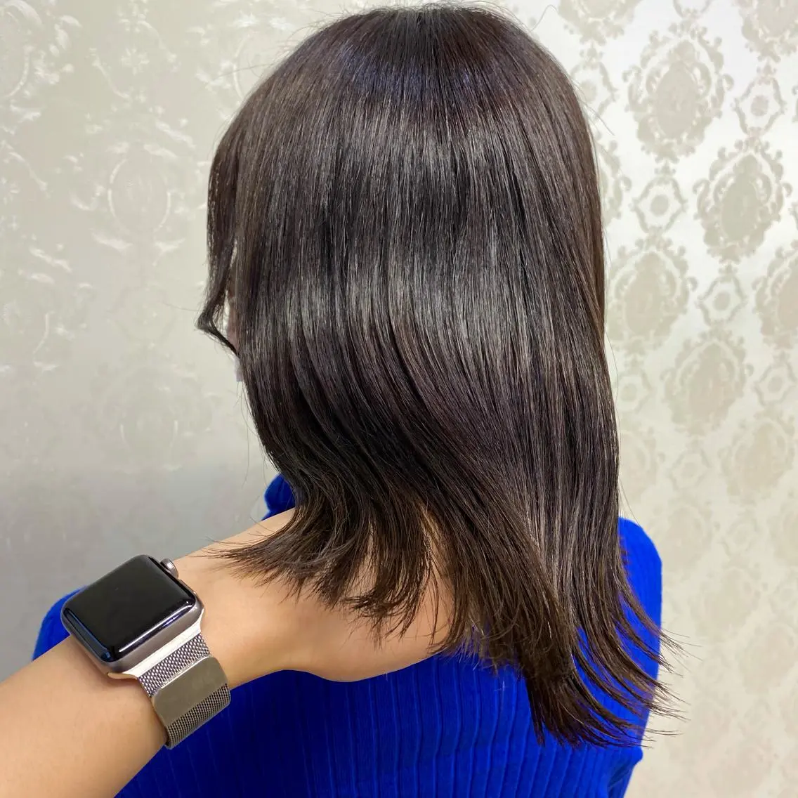 ミディアム アッシュ アッシュグレー 髪質改善 カット ヘアカラー トリートメント ココロ☀️ CLUTCH天王寺店のヘアスタイル