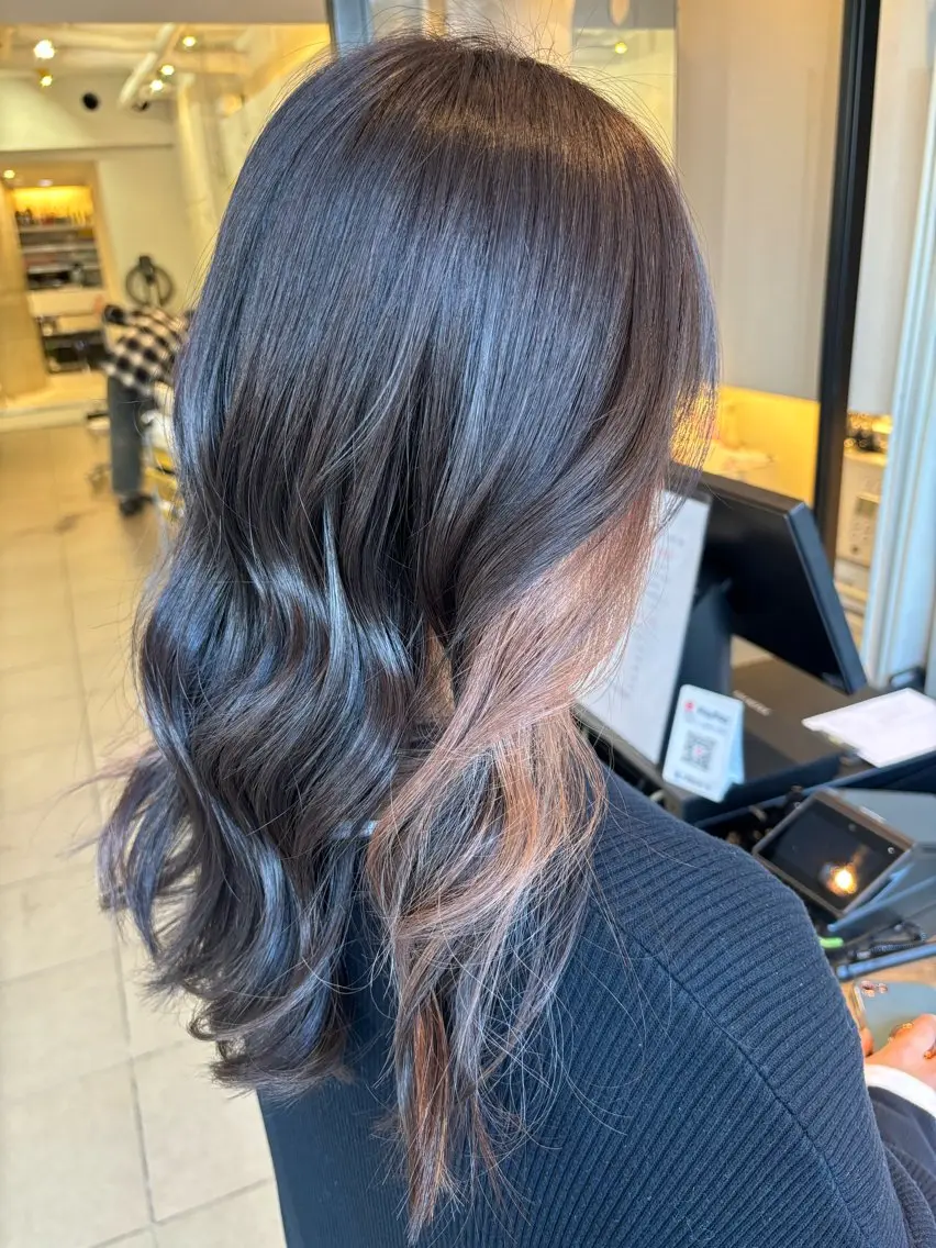 カラー サカウエ 透明感カラー🫧のヘアスタイル