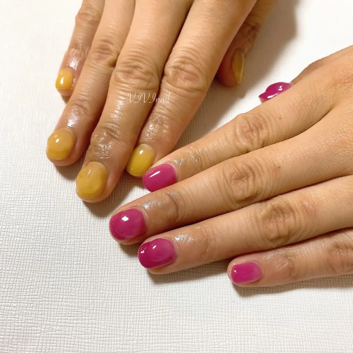 ネイル ぷっくりネイル シンプルネイル ハンドネイル vivi nailのネイルデザイン