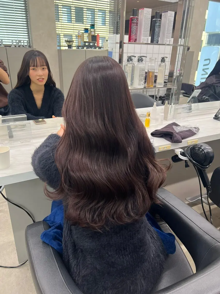 ロング カラー ふわっと抜け感🫧 ブラウンベージュ🤎のヘアスタイル